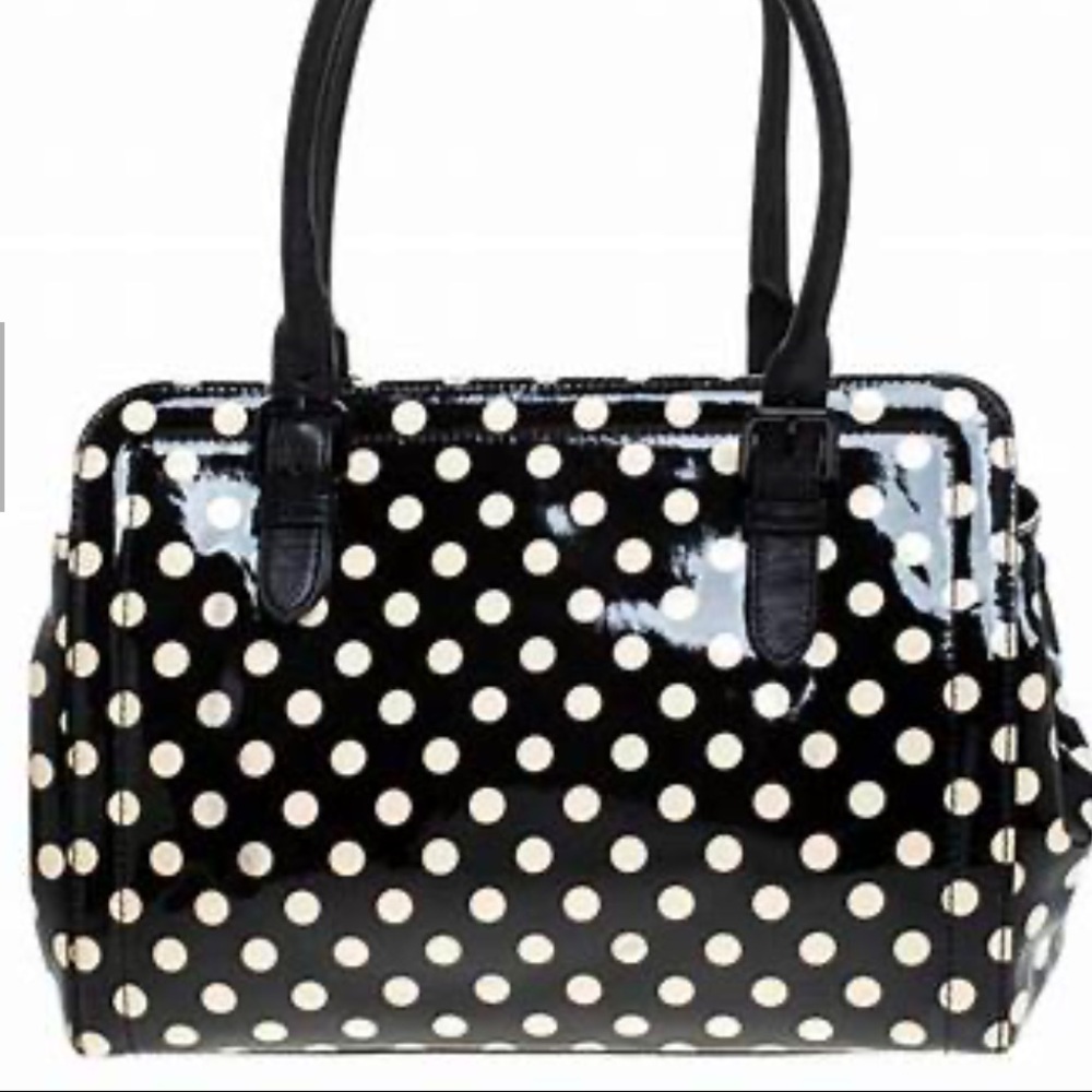❤️SOLD❤️Kate Spade Carlisle Patent Leather Polka Dot Bag